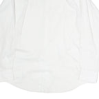 TOMMY HILFIGER Mens White Plain Shirt L Classic Button Collar Long Sleeve Cotton