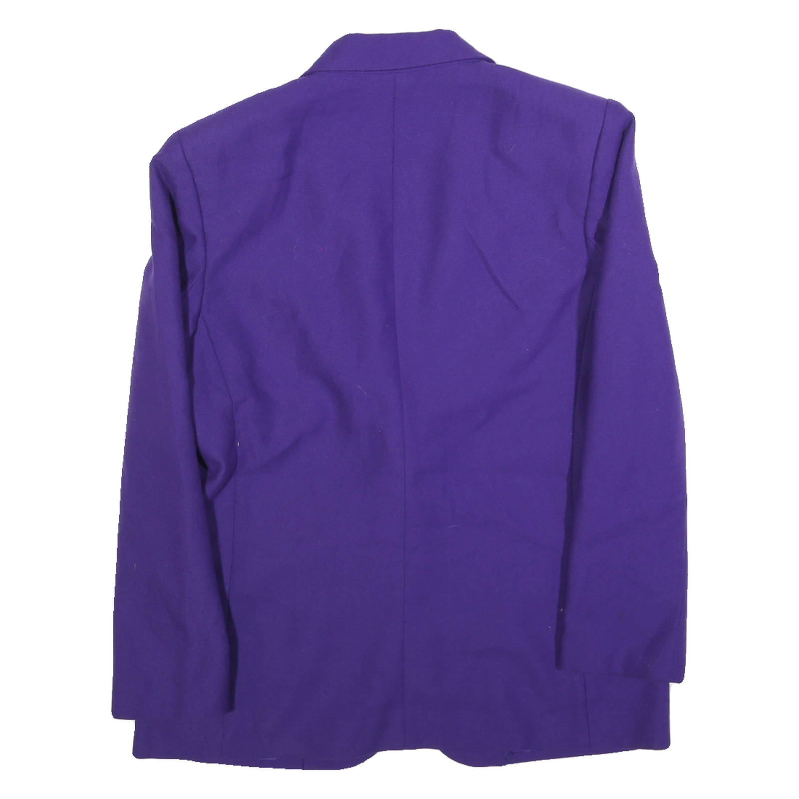 KORET Womens Purple Wool Blend Classic Jacket M Button Closure Plain Elegant