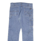 DICKIES Mens Blue Regular Fit Straight Leg Denim Jeans W36 L32 Workwear Relaxed