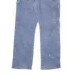 DICKIES Mens Blue Regular Fit Straight Leg Denim Jeans W36 L32 Workwear Relaxed