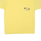 CAMP BEVERLY HILLS Mens Yellow T-Shirt M Short Sleeve Crew Neck Cotton Blend