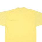 CAMP BEVERLY HILLS Mens Yellow T-Shirt M Short Sleeve Crew Neck Cotton Blend