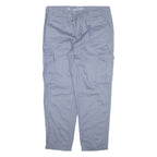 CLOCKHOUSE Cargo High Rise Womens Trousers Blue Relaxed Tapered W34 L26