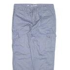 CLOCKHOUSE Cargo High Rise Womens Trousers Blue Relaxed Tapered W34 L26