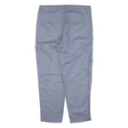 CLOCKHOUSE Cargo High Rise Womens Trousers Blue Relaxed Tapered W34 L26
