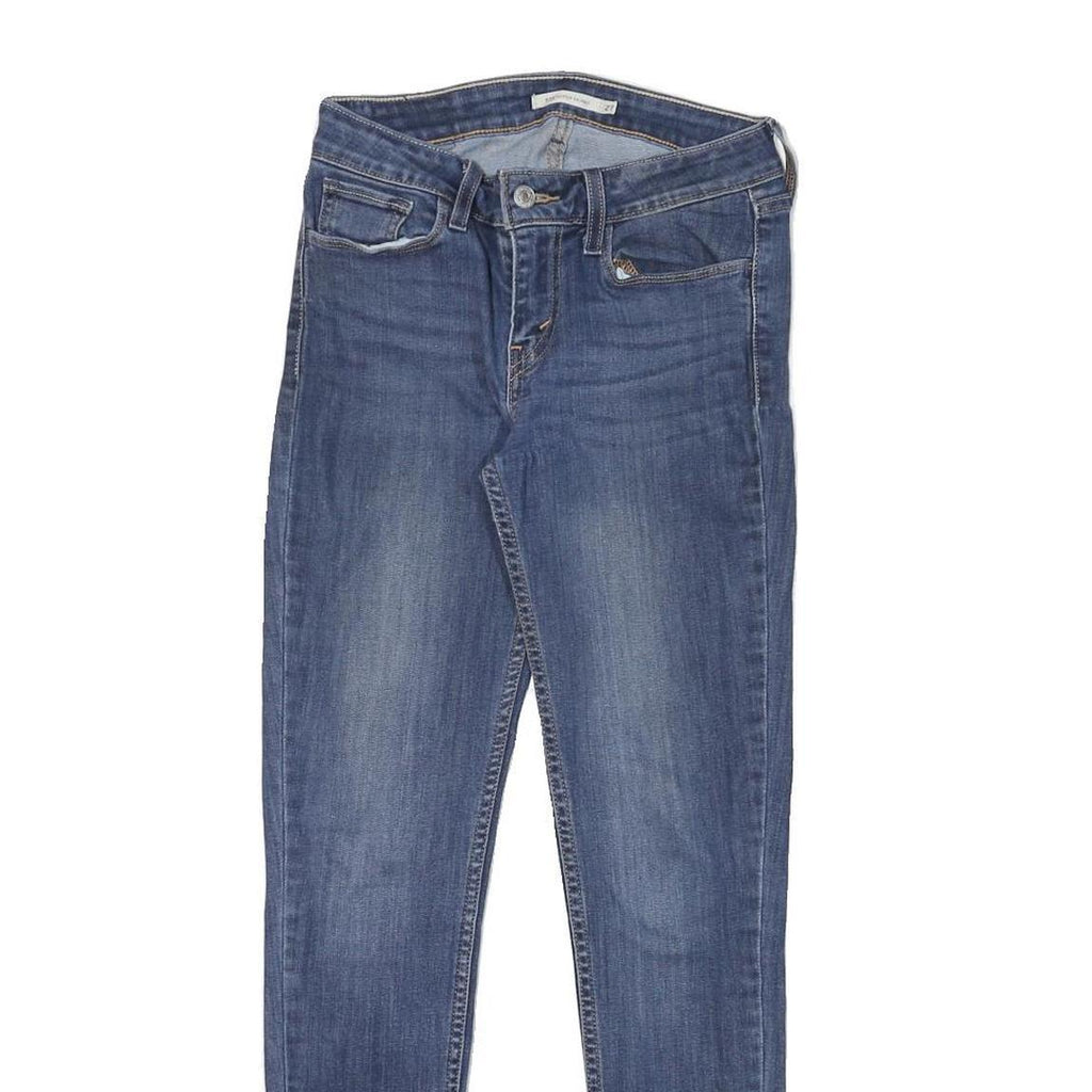LEVI'S Womens Blue Slim Skinny Denim Medium Wash Jeans W26 L28 Classic Fit