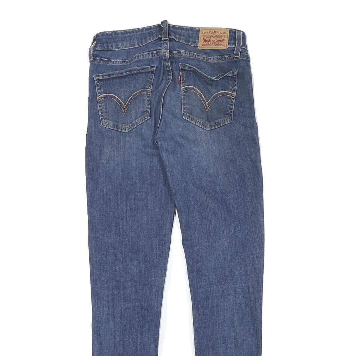 LEVI'S Womens Blue Slim Skinny Denim Medium Wash Jeans W26 L28 Classic Fit