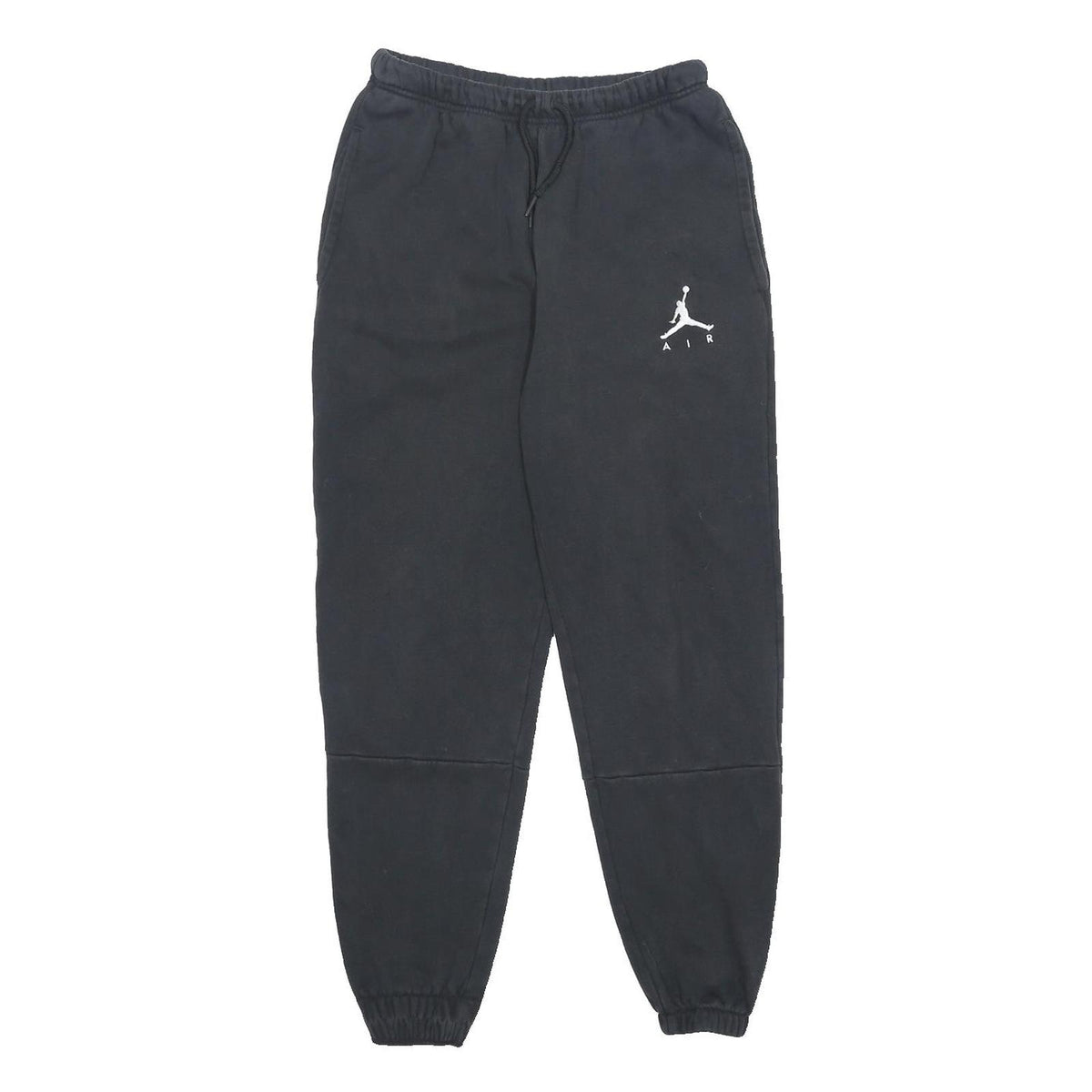 AIR JORDAN Mens Joggers Black S W25 L25 Slim Tapered Cotton Blend Casual