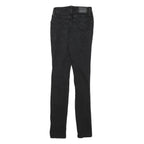 LEVI'S 721 Womens Slim Black Denim Light Woven Jeans W22 L28 Distressed