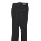 LEVI'S 721 Womens Slim Black Denim Light Woven Jeans W22 L28 Distressed