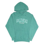 U.S. VINTAGE Womens Green Bald Head Island Pullover Hoodie S Casual Cotton Blend