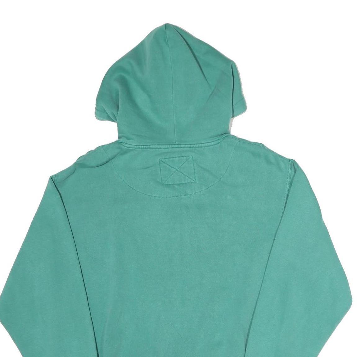 U.S. VINTAGE Womens Green Bald Head Island Pullover Hoodie S Casual Cotton Blend