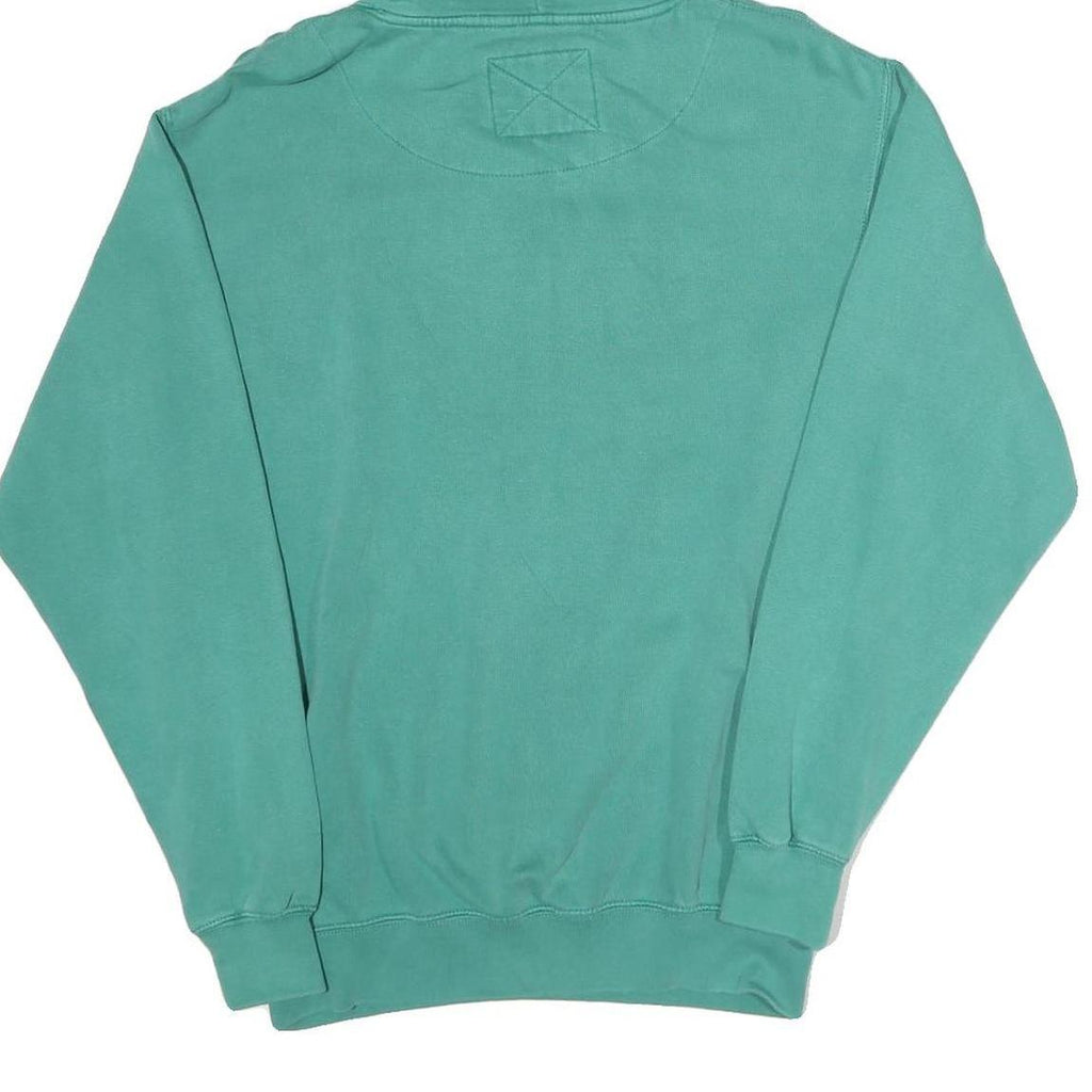 U.S. VINTAGE Womens Green Bald Head Island Pullover Hoodie S Casual Cotton Blend