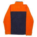 NAUTICA Womens Fleece Jacket Orange Colourblock XL