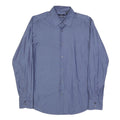 BOSS HUGO BOSS Mens Blue Plain Cotton Shirt L Regular Fit Formal Button Collar
