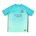 NIKE Barcelona 2016-17 Boys Blue Football Third Shirt XL Short Sleeve V-Neck