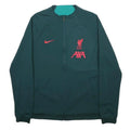 NIKE Mens Green LFC AXA Training Jacket M Polyester Zip Plain Liverpool FC