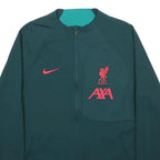 NIKE Mens Green LFC AXA Training Jacket M Polyester Zip Plain Liverpool FC