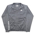 KAPPA Mens Grey Slim Jacket M Polyester Track Zip Up Logo Print
