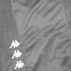 KAPPA Mens Grey Slim Jacket M Polyester Track Zip Up Logo Print