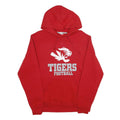 RUSSELL ATHLETIC Mens Red Tigers Football Pullover Hoodie M Athletic Sweatshirt