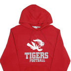 RUSSELL ATHLETIC Mens Red Tigers Football Pullover Hoodie M Athletic Sweatshirt