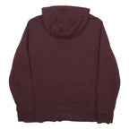 CARHARTT Womens Maroon Hoodie UK 14 Cotton Blend Pullover Pocket Casual