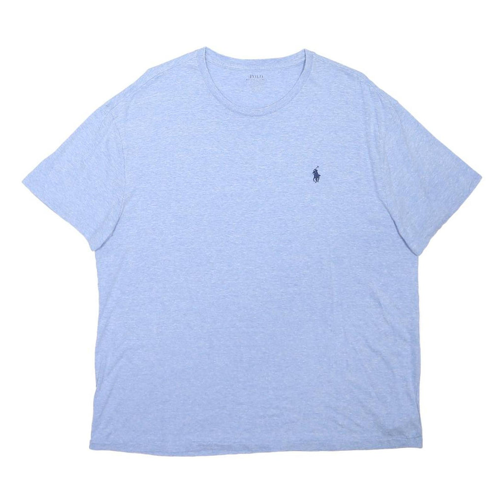 POLO RALPH LAUREN Mens Blue T-Shirt L Short Sleeve Crew Neck Cotton Blend Casual
