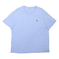 POLO RALPH LAUREN Mens Blue T-Shirt L Short Sleeve Crew Neck Cotton Blend Casual