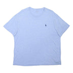 POLO RALPH LAUREN Mens Blue T-Shirt L Short Sleeve Crew Neck Cotton Blend Casual