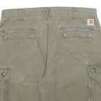 CARHARTT Mens Shorts Green Cargo Relaxed Fit XL W38 Durable Workwear