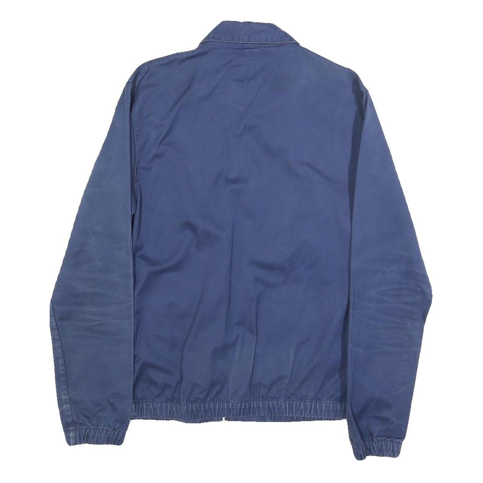 CARHARTT WIP Mens Blue XS Cotton Zip Jacket Plain Classic Workwear Style
