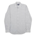 TOMMY HILFIGER Mens White & Blue Check Shirt M Classic Cotton Button Down