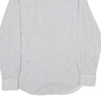 TOMMY HILFIGER Mens White & Blue Check Shirt M Classic Cotton Button Down