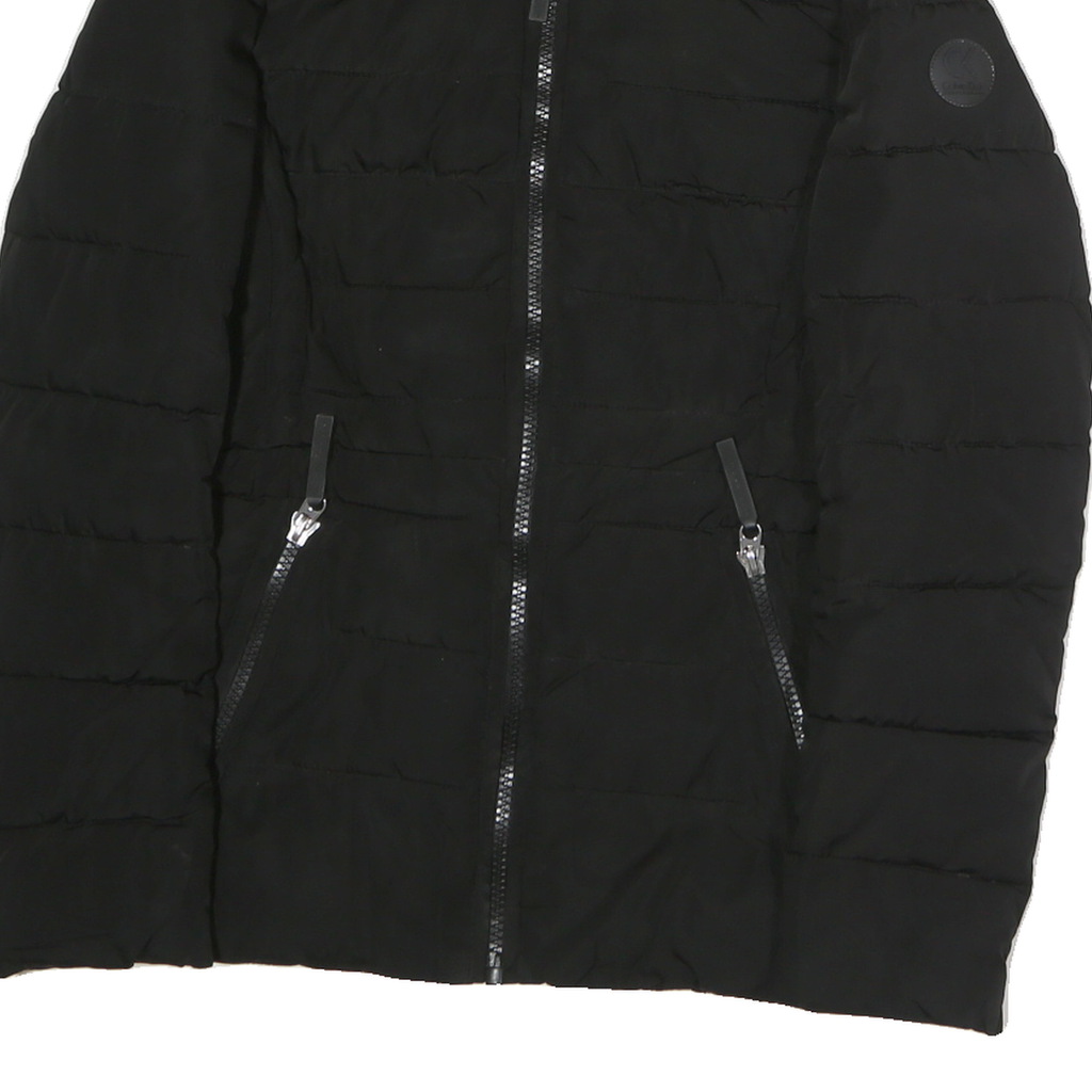 CALVIN KLEIN PERFORMANCE Womens Black Quilted Jacket XS Polyester Zip