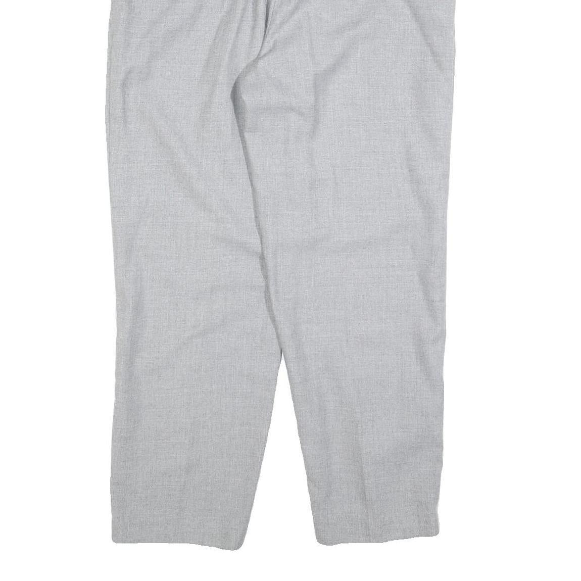 CRISTINA'S Womens Grey Regular Fit Straight Leg Trousers W28 L28 Stylish Comfort