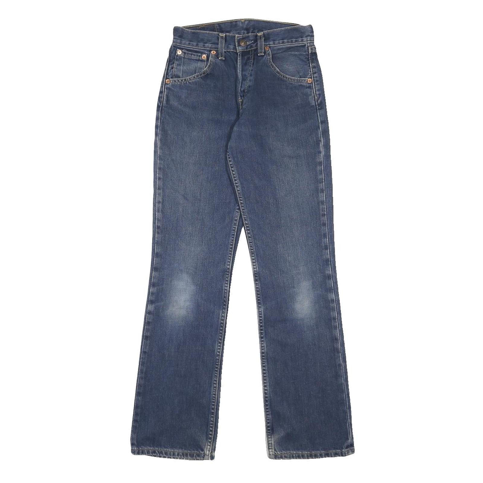 LEVI'S 535 04 Womens Jeans Blue Regular Straight Denim Medium W26 L32 Classic