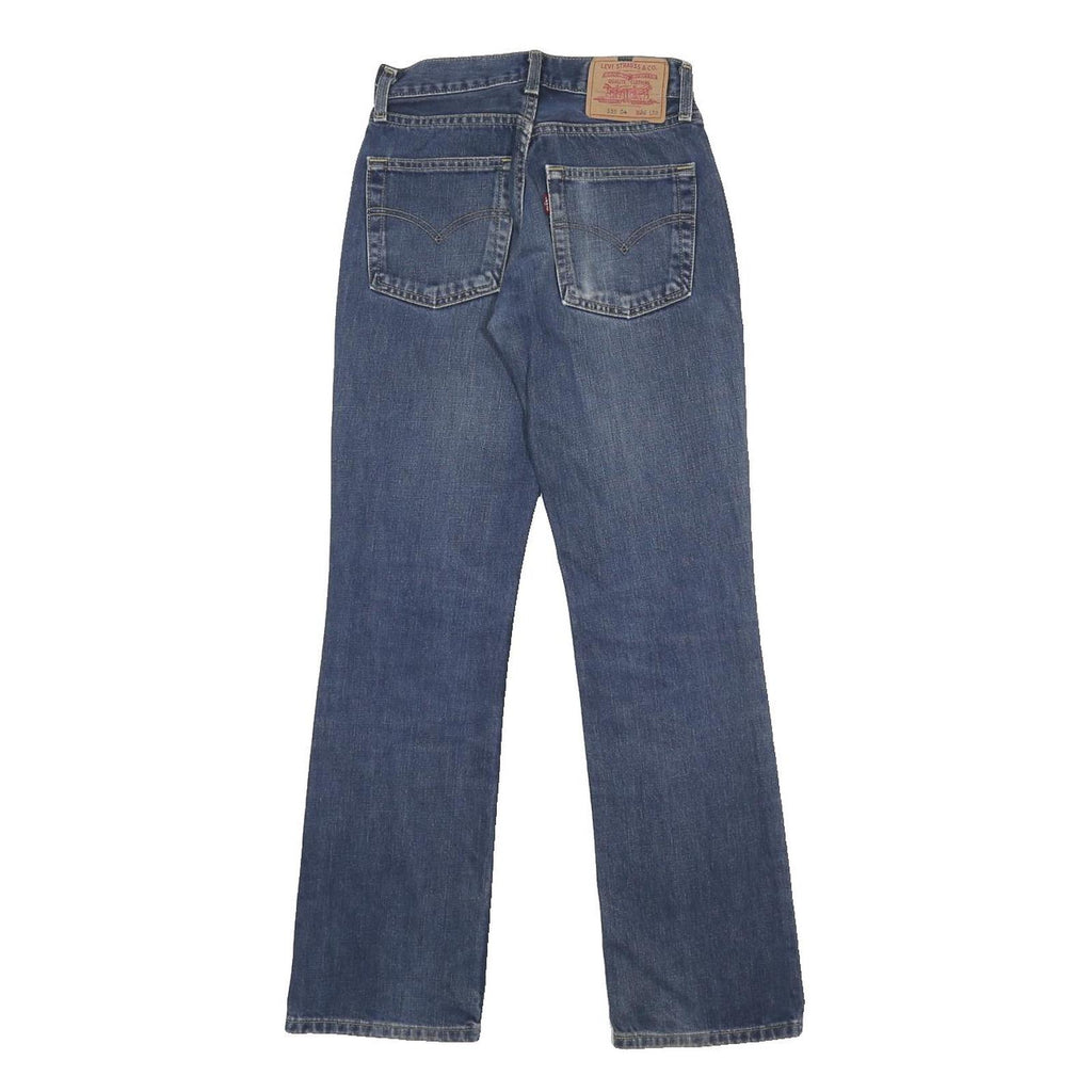 LEVI'S 535 04 Womens Jeans Blue Regular Straight Denim Medium W26 L32 Classic