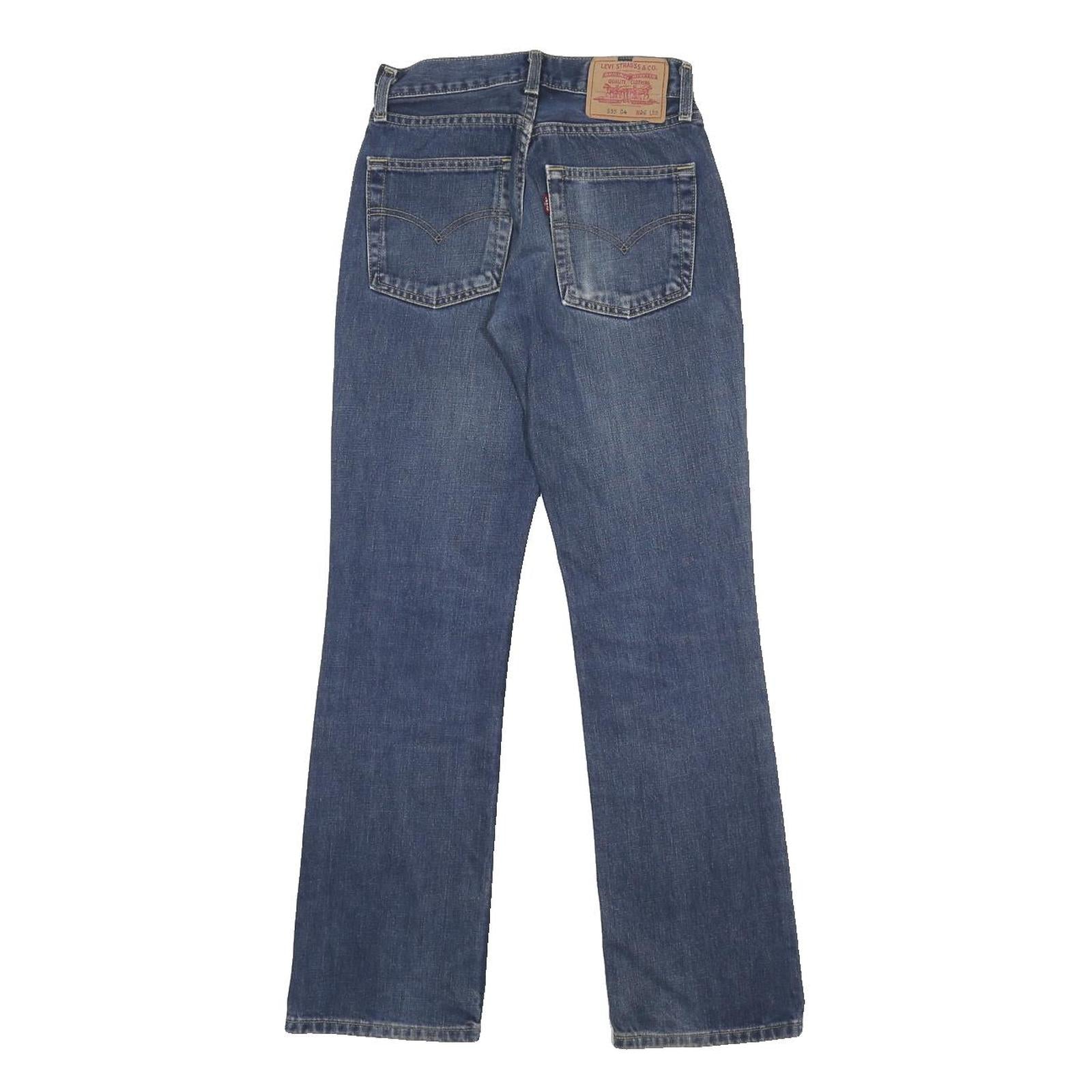 LEVI'S 535 04 Womens Jeans Blue Regular Straight Denim Medium W26 L32 Classic