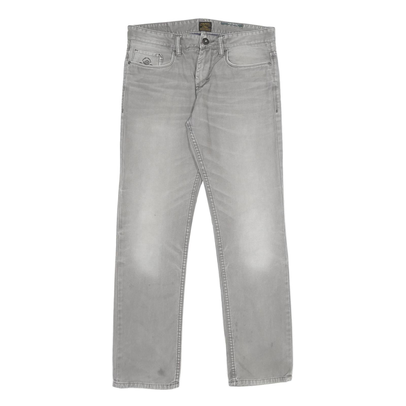 S.OLIVER Mens Slim Grey Denim Cotton Jeans W30 L32 Stylish Casual Comfort