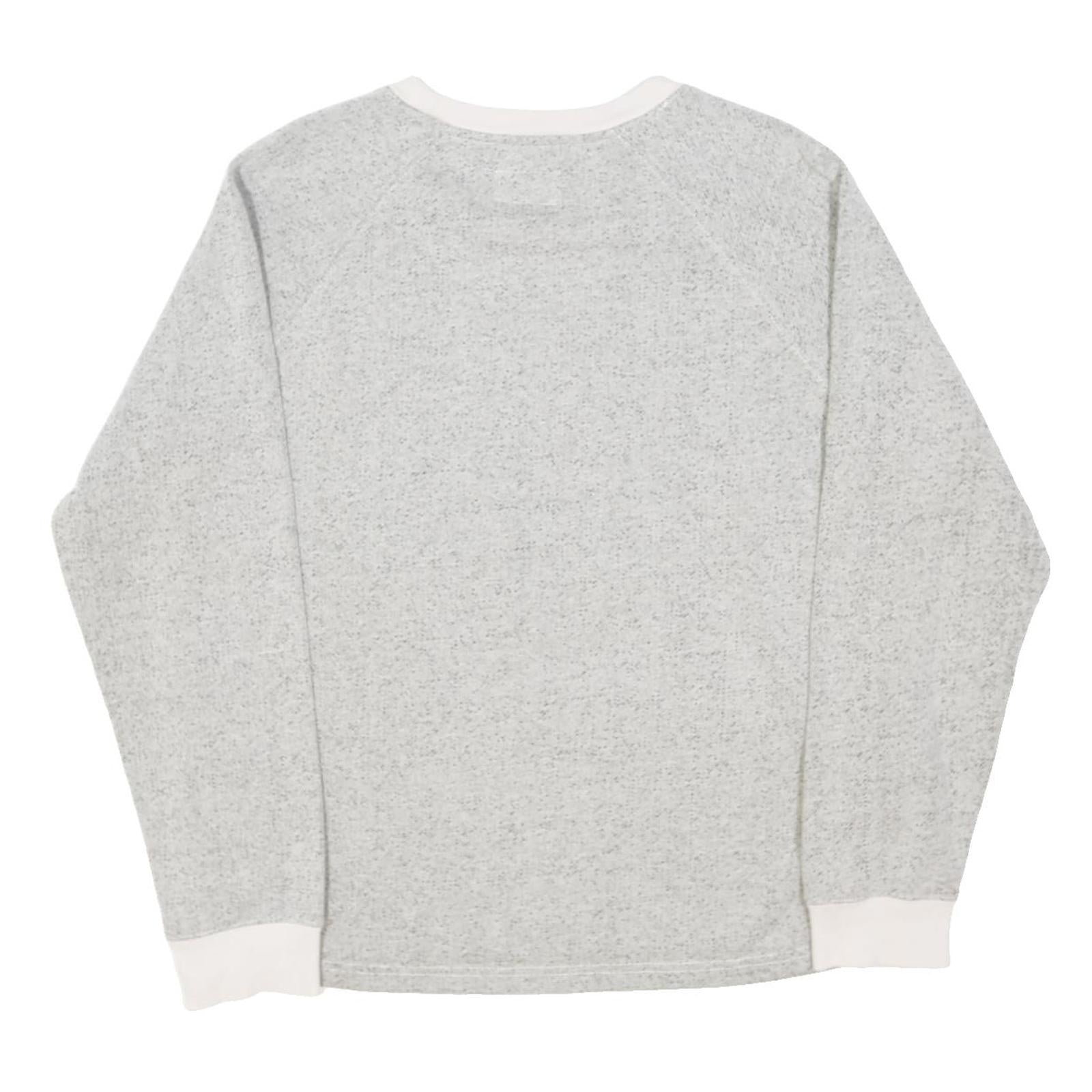 CONVERSE Girls Grey Sweatshirt XL Cotton Blend Crew Neck Casual Fit