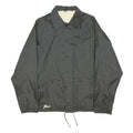 DON ALLERSON Mens Black Nylon Coach Jacket M Plain Zip Lightweight