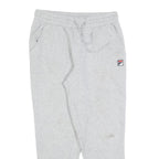 FILA Mens Joggers Grey S W28 L26 Slim Tapered Cotton Blend Casual Activewear