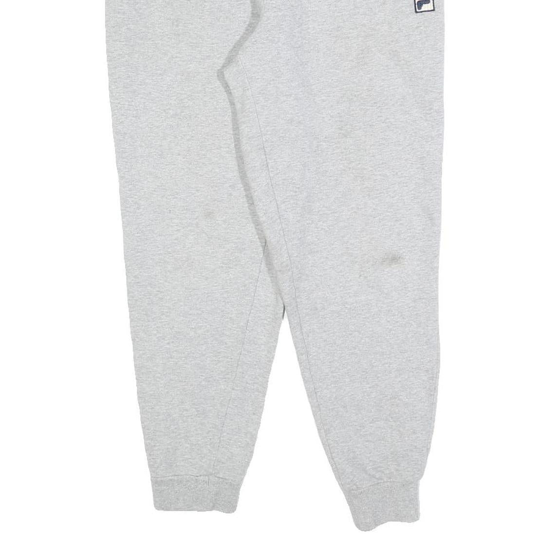 FILA Mens Joggers Grey S W28 L26 Slim Tapered Cotton Blend Casual Activewear