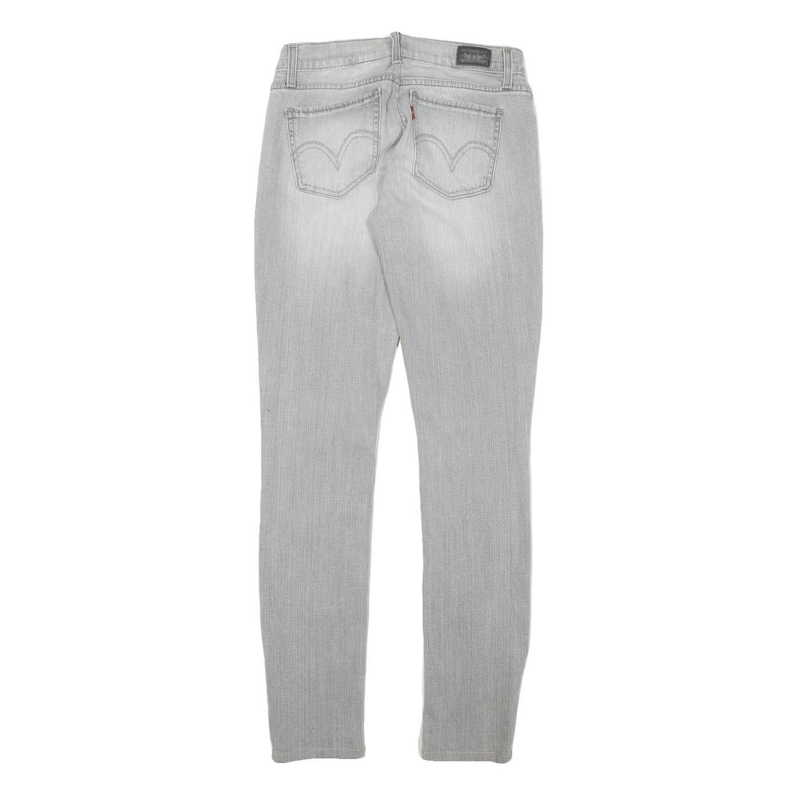 LEVI'S Womens Slim Skinny Denim Light W26 L31 Zip Cotton Blend Stylish Stretch