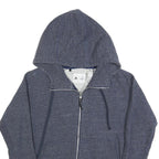 ADIDAS Womens Blue Zip Hoodie XS Cotton Blend Casual Zip Up Activewear