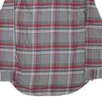 VANS Mens Grey & Red Check Shirt L Cotton Blend Long Sleeve Casual Button