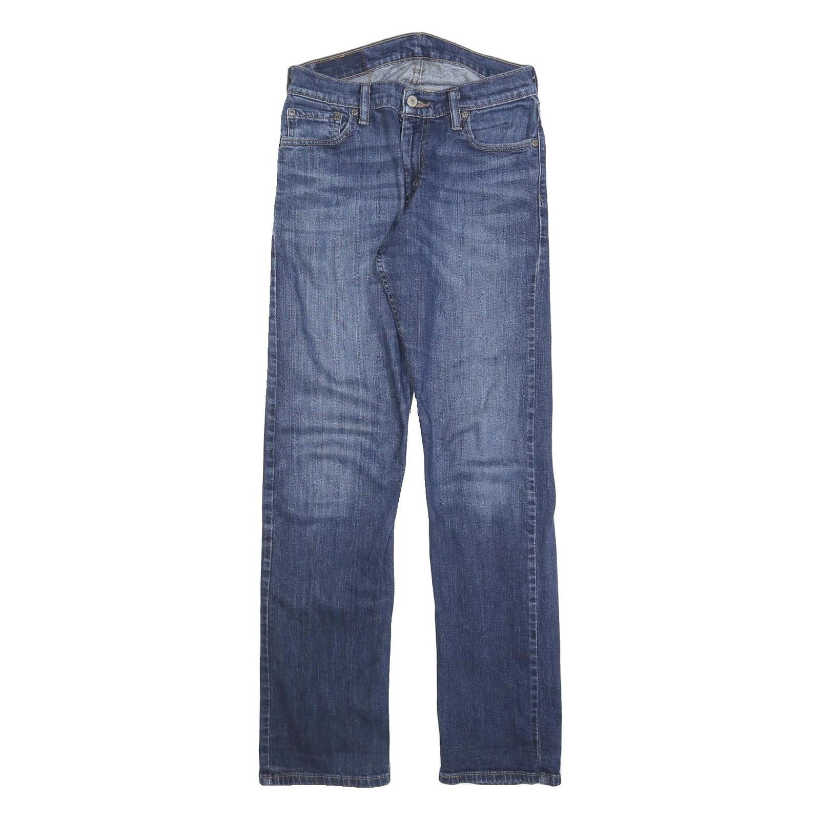 LEVI'S 514 Classic Mens Jeans Blue Classic Straight Denim Medium W29 L32 Zip