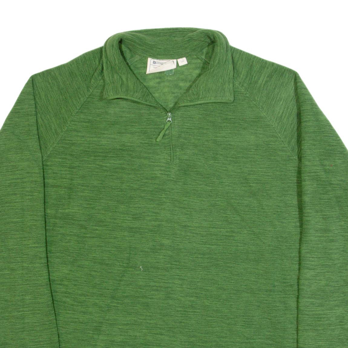 MOUNTAIN WAREHOUSE Mens Fleece Green 1/4 Zip L