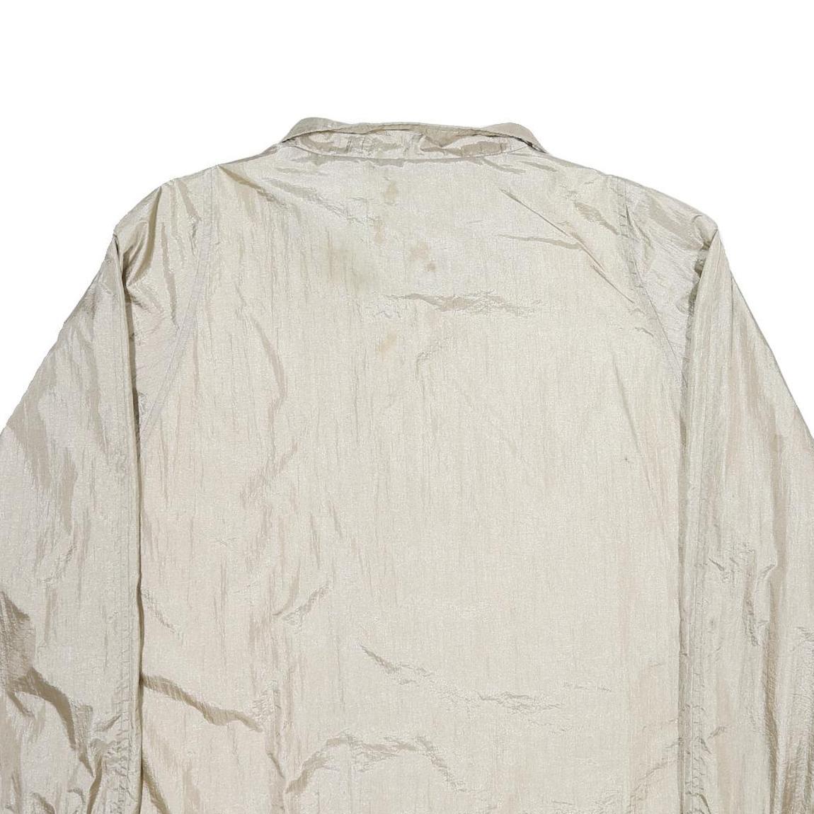 TUDOR COURT Womens Beige Nylon Button Jacket 3XL Lightweight Classic Outerwear